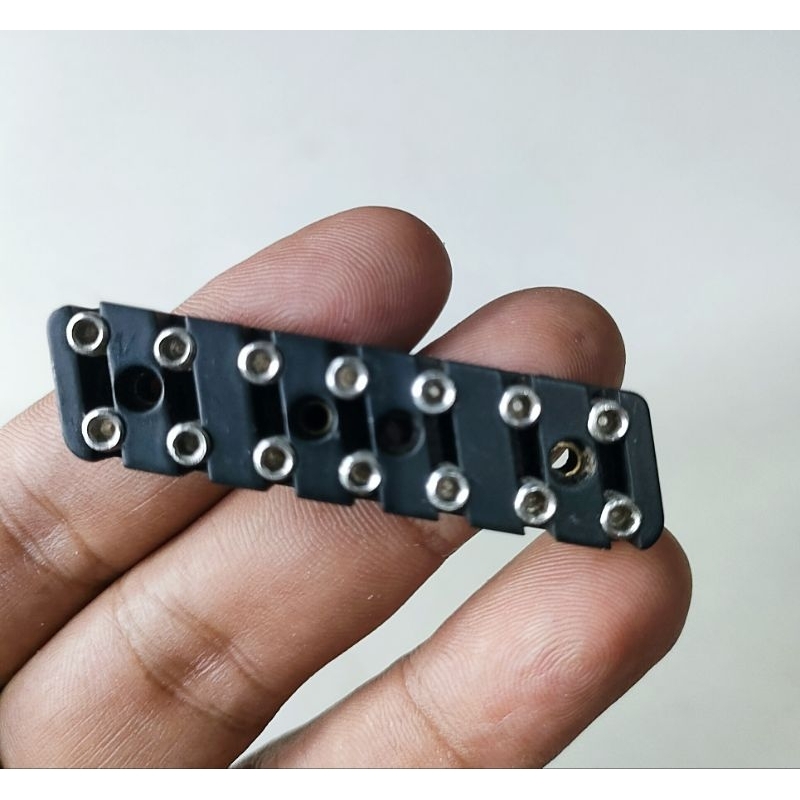 HITAM Black 7 string multiscale guitar Locking Nut