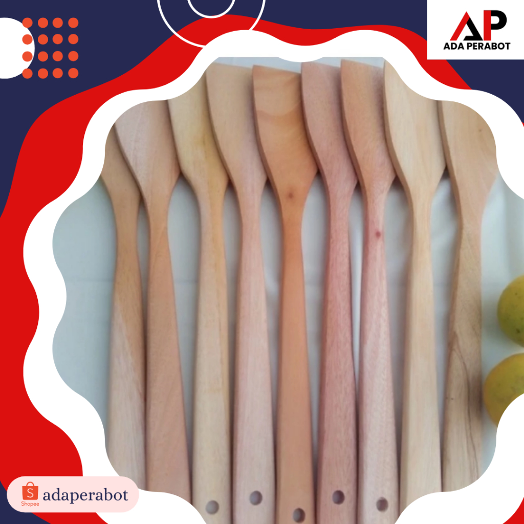 WOODEN SPATULA / WOODEN SPATULA / MAHONY WOOD SUTIL