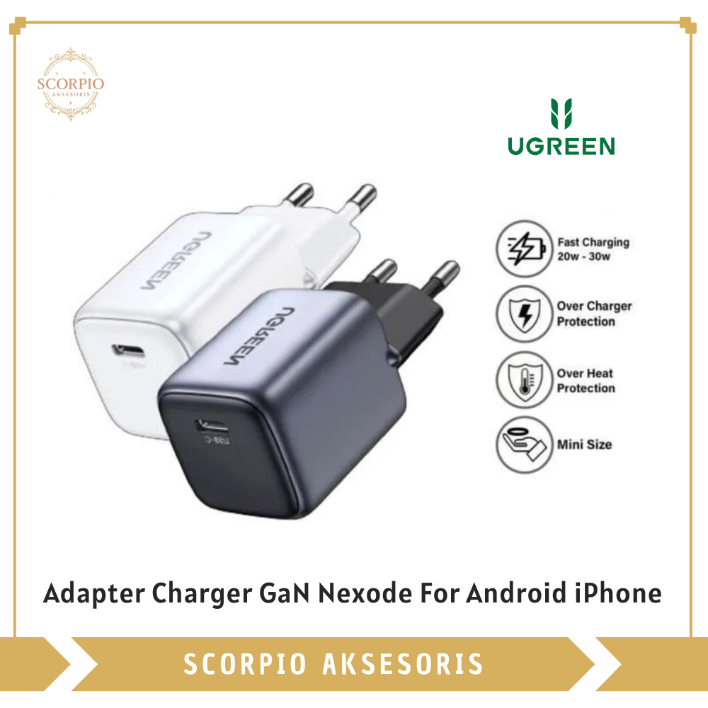 UGREEN Nexode GAN 30W Type C ชาร์จเร็ว 30w 90666/15326 | หัวชาร์จ