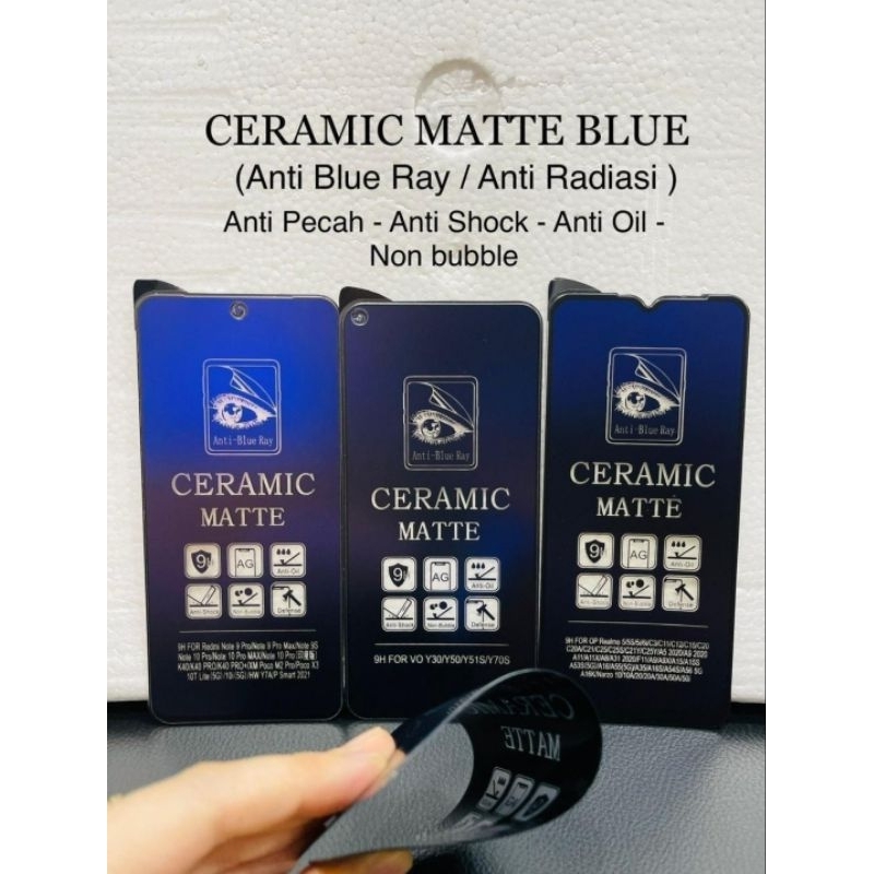 TG ANTI SCRATCH CERAMIC BLUE OPPO A5S, OPPO A3S, OPPO A12, OPPO F7, OPPO F5, OPPO A5 2020, OPPO A9 2