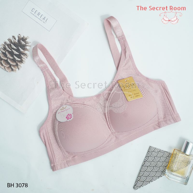สนิทสนม BRA BH 3078 I CUP BI THIN FOAM I WIRELESS I FULL CUP I HOOK 3 I SIZE 36 - 42