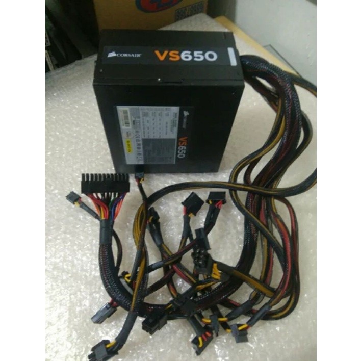 Corsair VS650 650W Power Supply – พร้อมใช้งาน สาย VGA 6+2 | PSU สําหรับเล่นเกมที่ดีที่สุด
