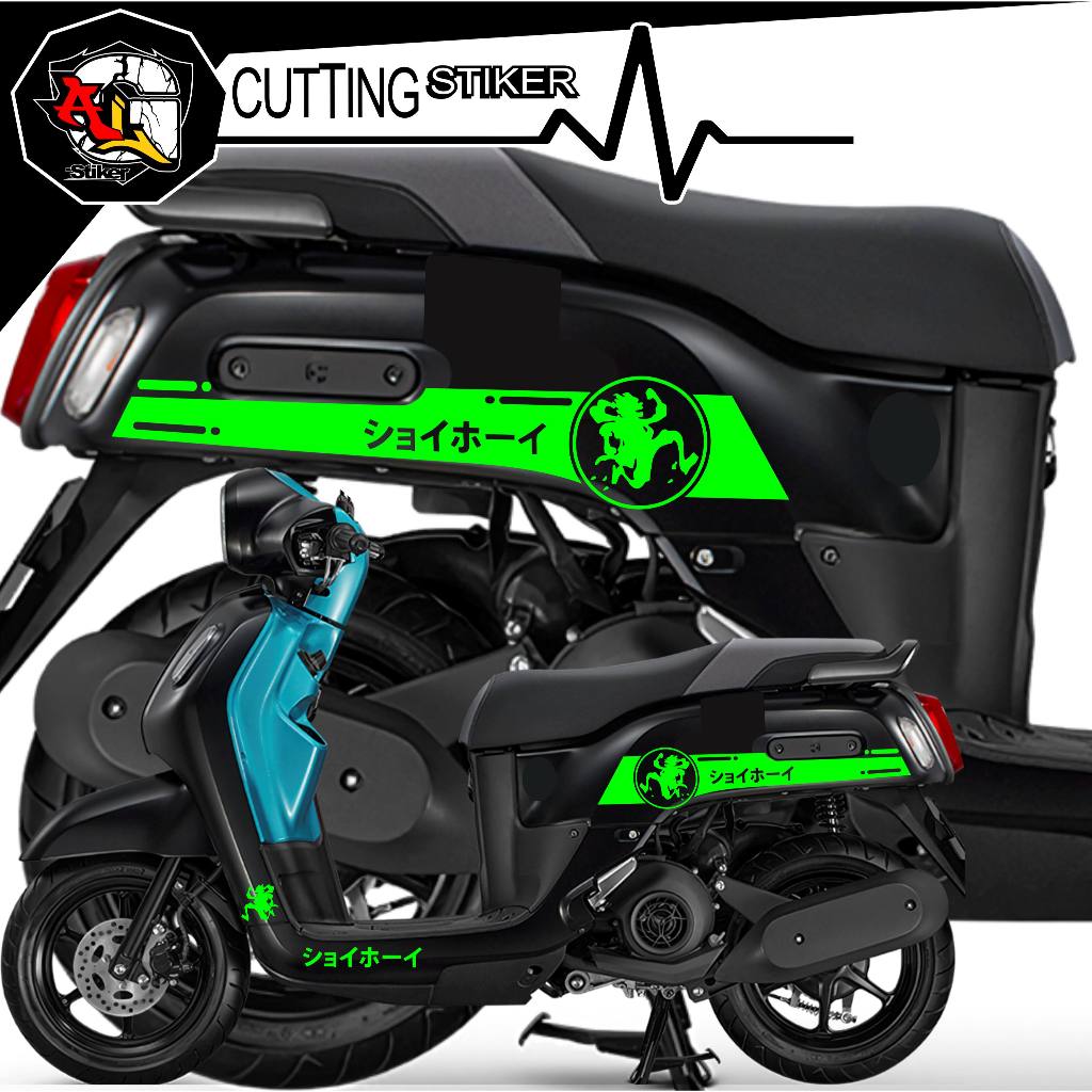 สติ๊กเกอร์ตัดโลโก้ชิ้นเดียว/แถบ FAZZIO/551A/FAZZIO สติ๊กเกอร์/MOTORCYCLE,KERETA, สติ๊กเกอร์จักรยาน F