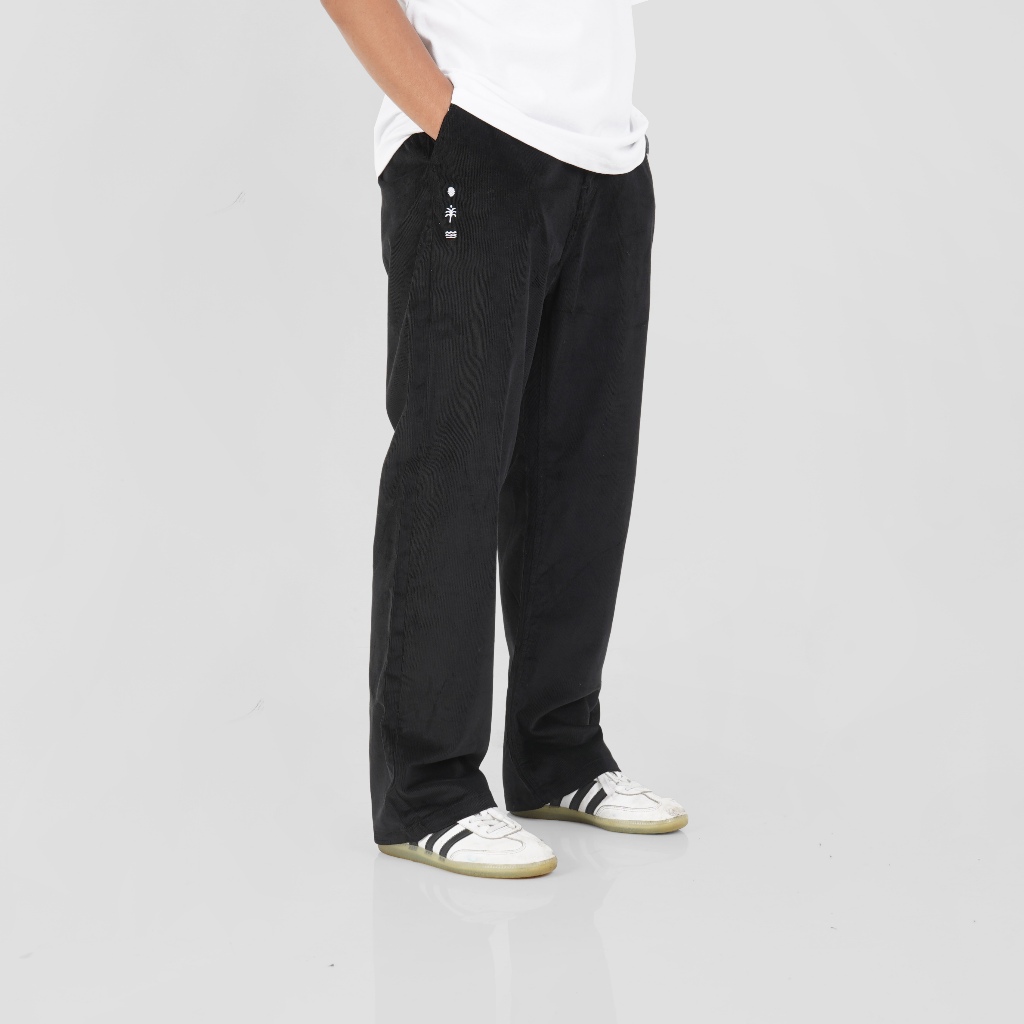 Magma Pants Corduroy Pants Jingu 01 Black, Loose Pants Magma Apparel