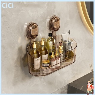 COD Rak Gantung Dinding Acrylic Rak Gantung Multifungsi Tempel Dinding Organizer Storage Rak Penyimpanan Cangkir Hisap/Multi Hanging Organizer Basket Rak / Rak Gantung Kamar Mandi Akrilik Aesthetic BergarisTempel Dinding Organizer Storage