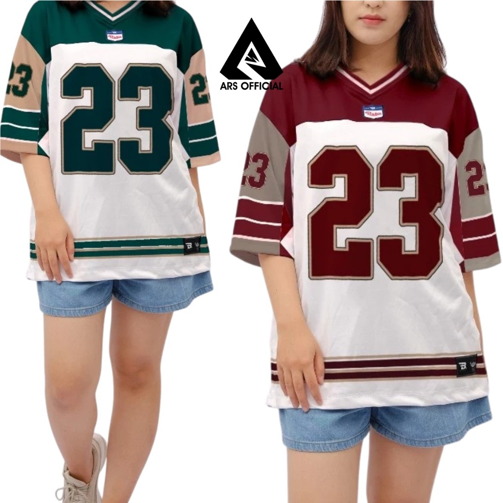 ขนาดใหญ่ Boxy Retro Unisex Vintage Streetwear Outfit Jersey / Ballet Football / Futsal / Volleyball 