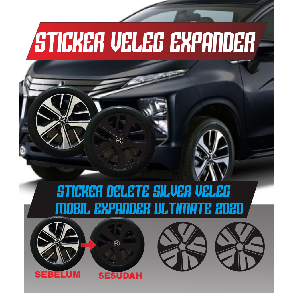 สติ๊กเกอร์ RIMS / สติ๊กเกอร์สีเงิน / XPANDER ULTIMATE 2020 สติ๊กเกอร์ซี่โครงรถยนต์