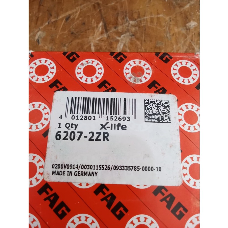 BEARING FAG 6207 ZZ/CLOSE