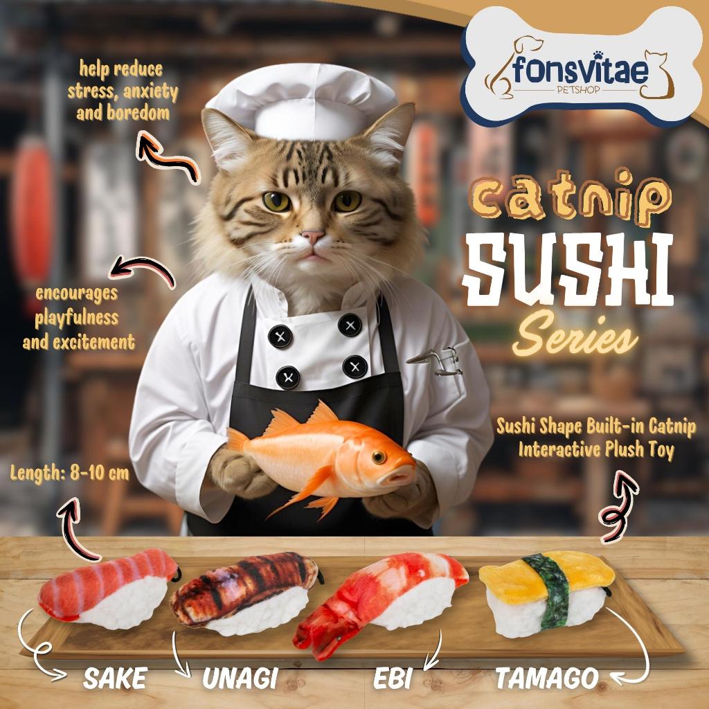 MAME Catnip Kiss Doll Sushi Series ของเล่นแมว - Catnip Cat