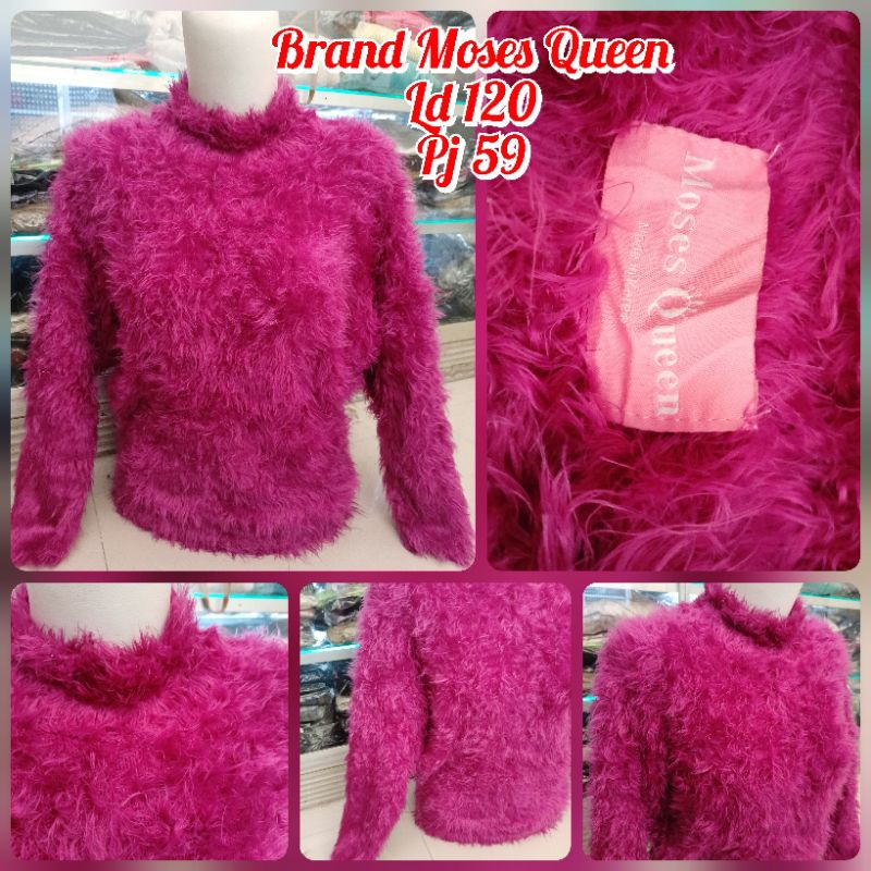 ❤️เสื้อกันหนาว MOSES QUEEN สีม่วงบานเย็น❤️