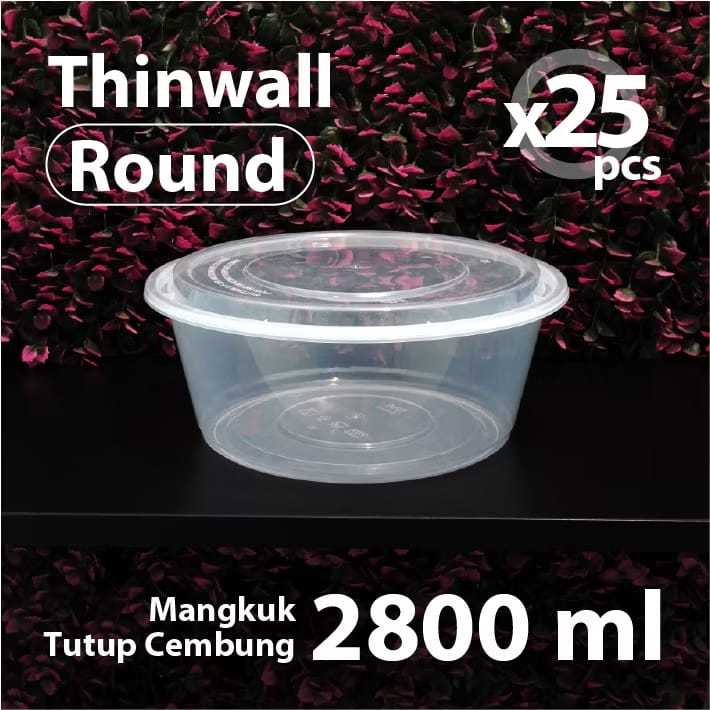 THINWALL DM 2800 ROUND ชามพลาสติก 2800ML 2800ML ชามกลม