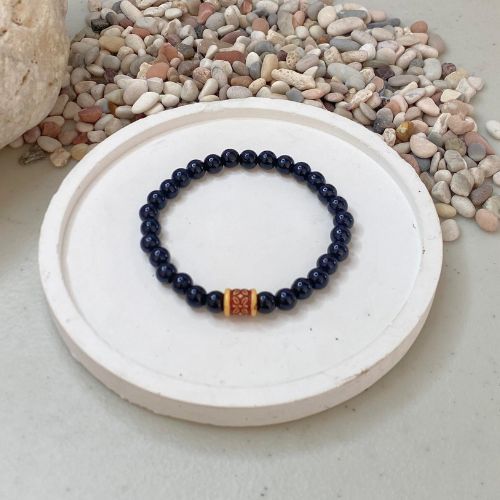 DRAK LOOP BRACELET WOOD CENTA BEAD UNISEX SIMPLE