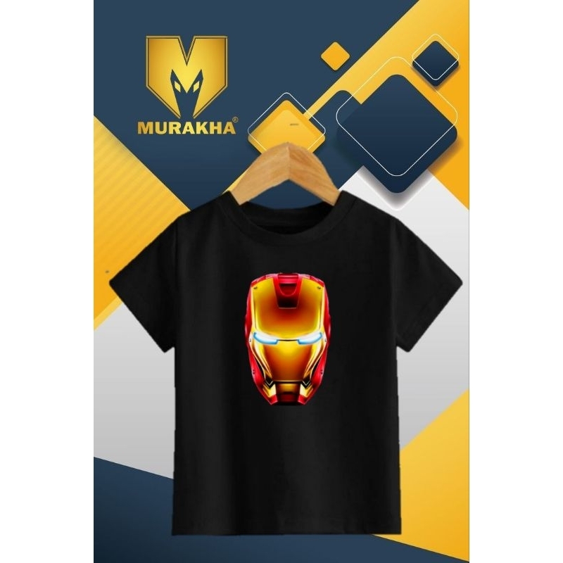 IRONMAN 3D Premium Distro เสื้อยืดเด็กสําหรับเด็กหญิงและเด็กชาย 1-12 ปี