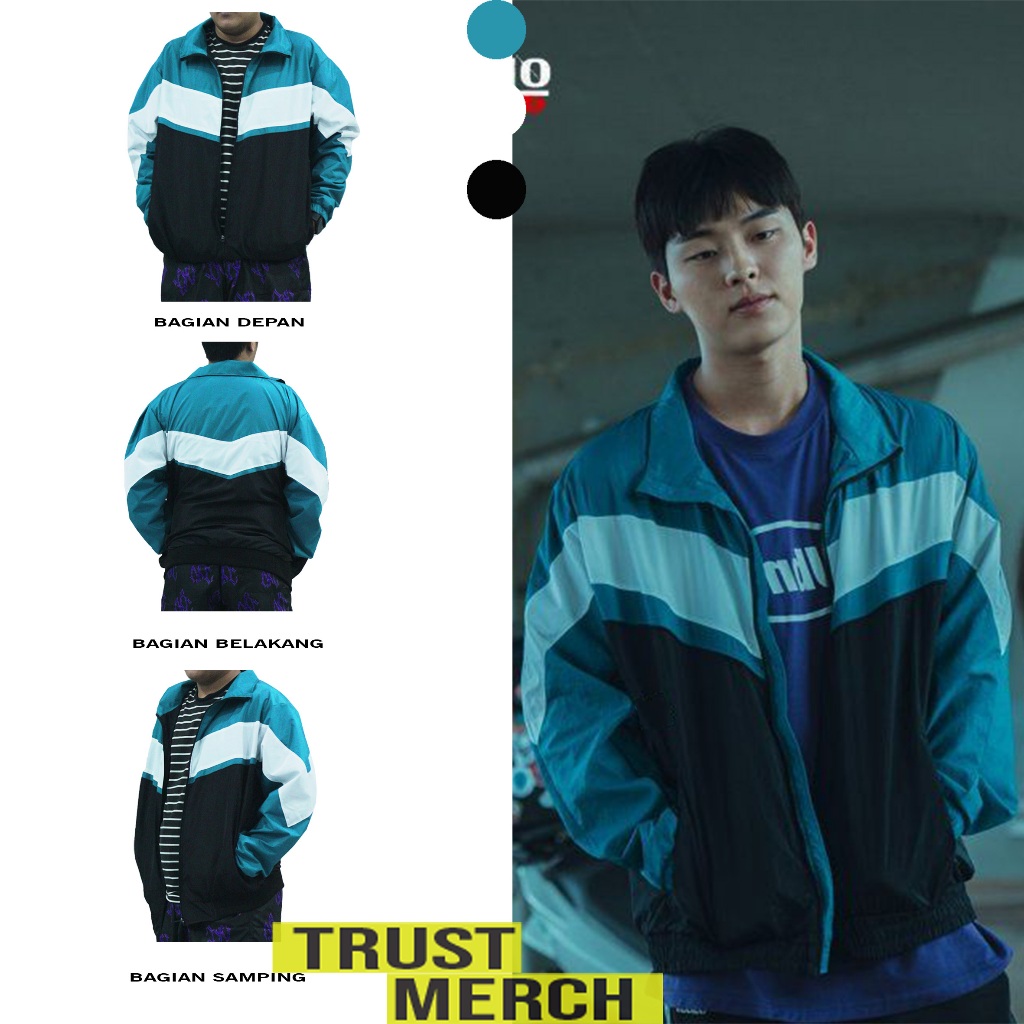 เสื้อแจ็คเก็ต Semi Parka Weak hero Ahn Suho Vintage Unisex Outfit