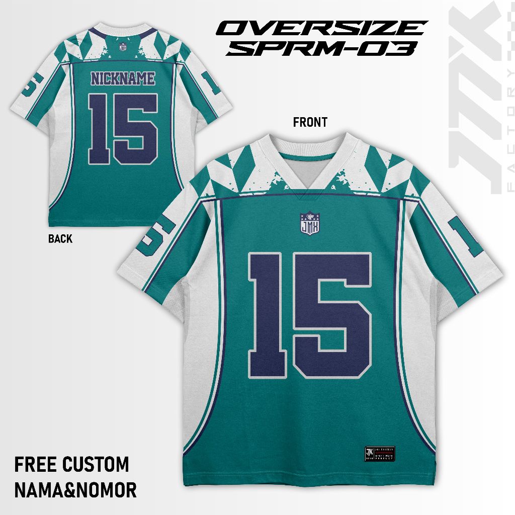 Academy Squad Custom Jersey Oversize Jersey Jmxfactory Oversize Jersey ฟรีชื่อที่กําหนดเองและหมายเลข