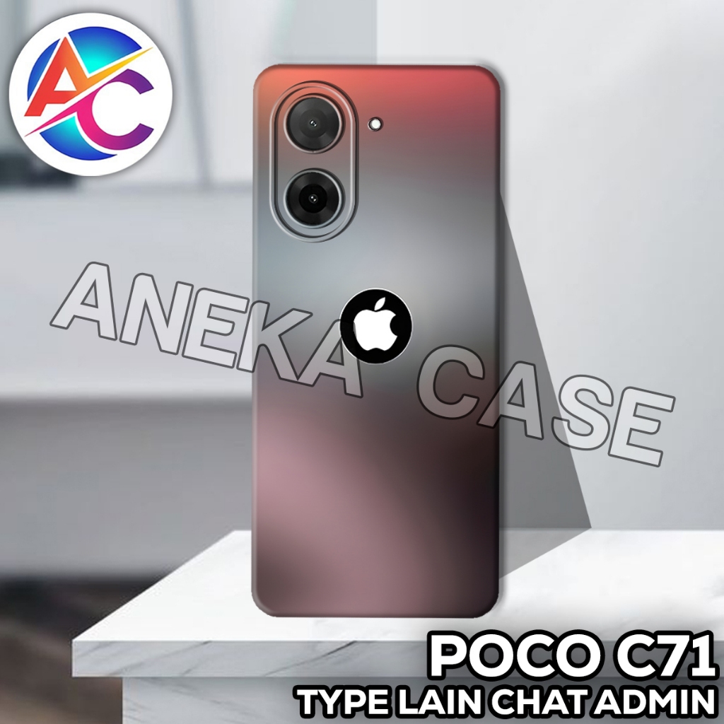 AC28/Case Poco C71/Motif LOGO/softcase Poco C71/casing Poco C71/silicone Poco C71