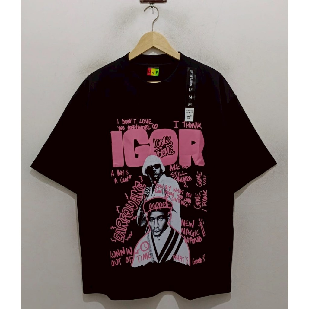 เสื้อยืด OVERSIZE IGOR THEME BLACK MUSIC