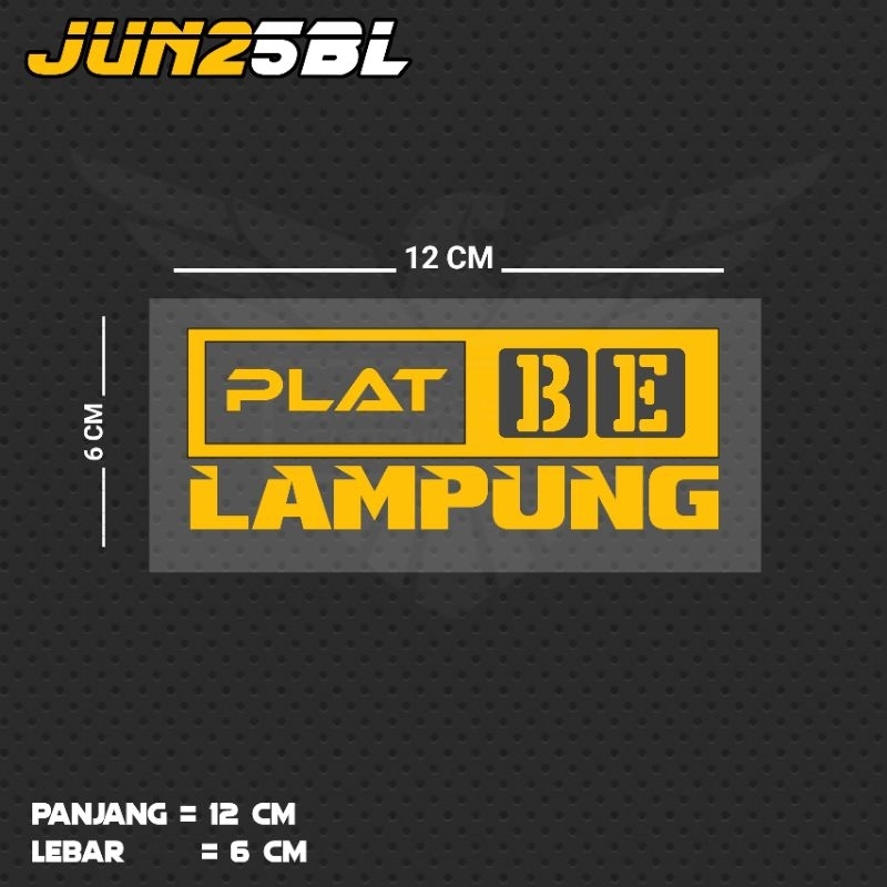 สติ๊กเกอร์ตัดพร้อมจาน LAMPUNG WRITING / JUN25BL LMPG