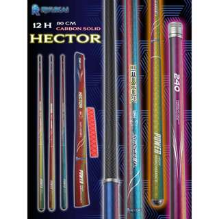 Joran Tegek Galatama Carbon Solid 12 H 80 Cm Ryukai Hector Bonus Karet Bakar