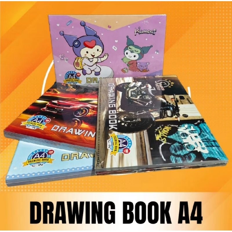 A4/A3 DRAWING BOOK 1 PACK CONTAINS 10 ชิ้น