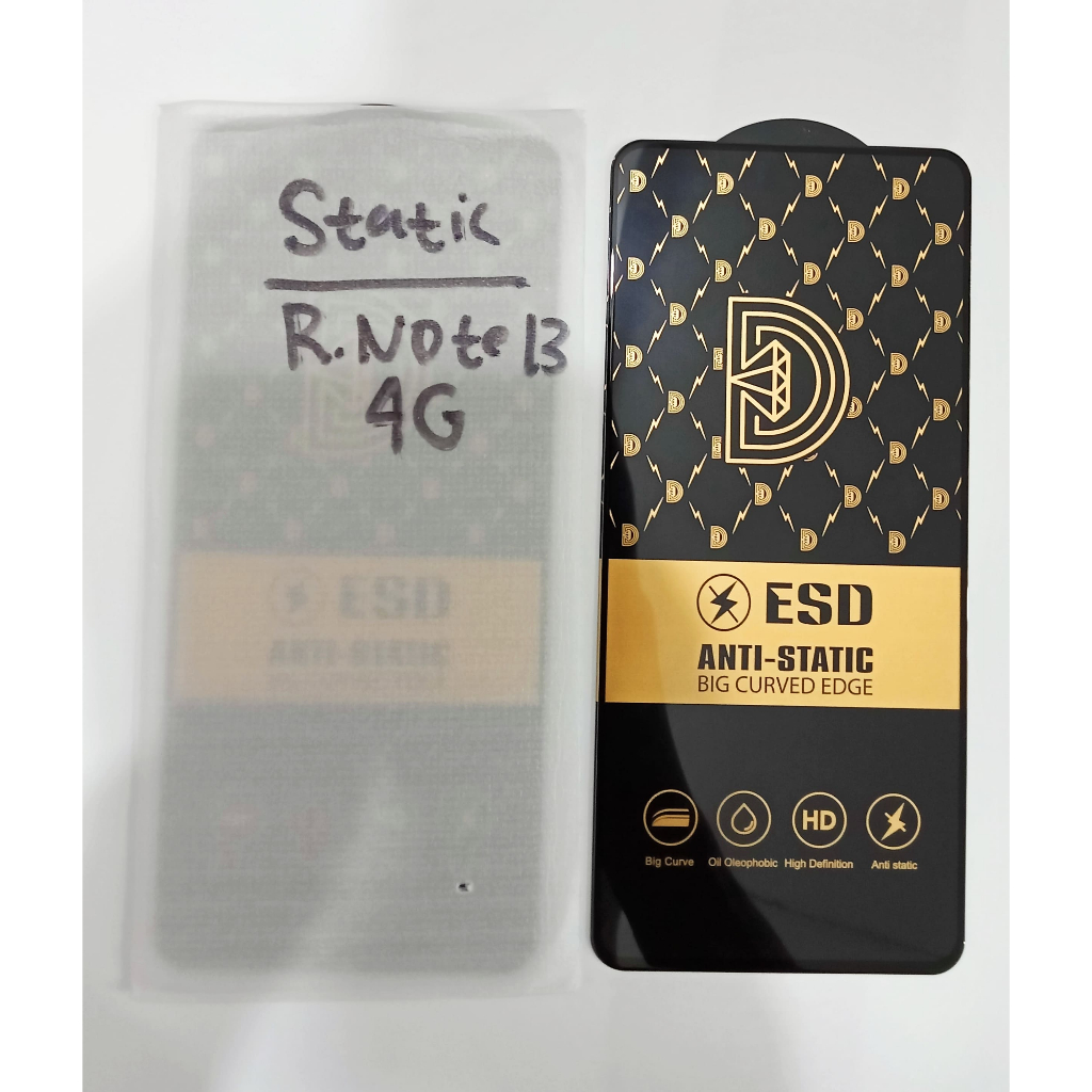 TEMPERED GLASS ANTI-STATIC XIA RED NOTE 13 4G- 2024 23129RAA4G สีดํา