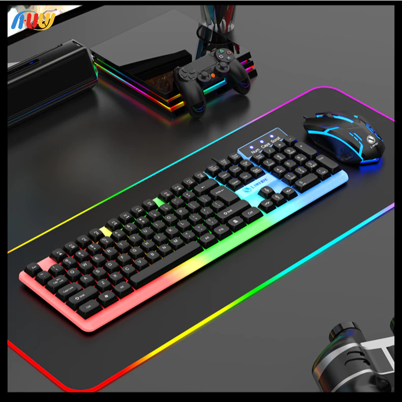 Huw All In One LED Gaming Keyboard K98/K21/K25 Waterproof RGB Gaming Keyboard, Mechanical Keyboard, 