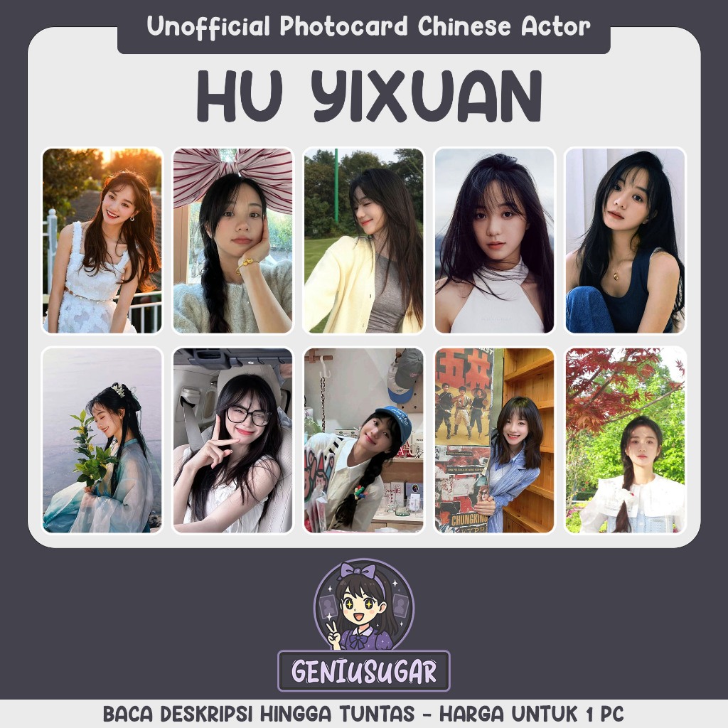 [CHIESE ACTOR] PHOTOCARD HU YIXUAN FANMADE