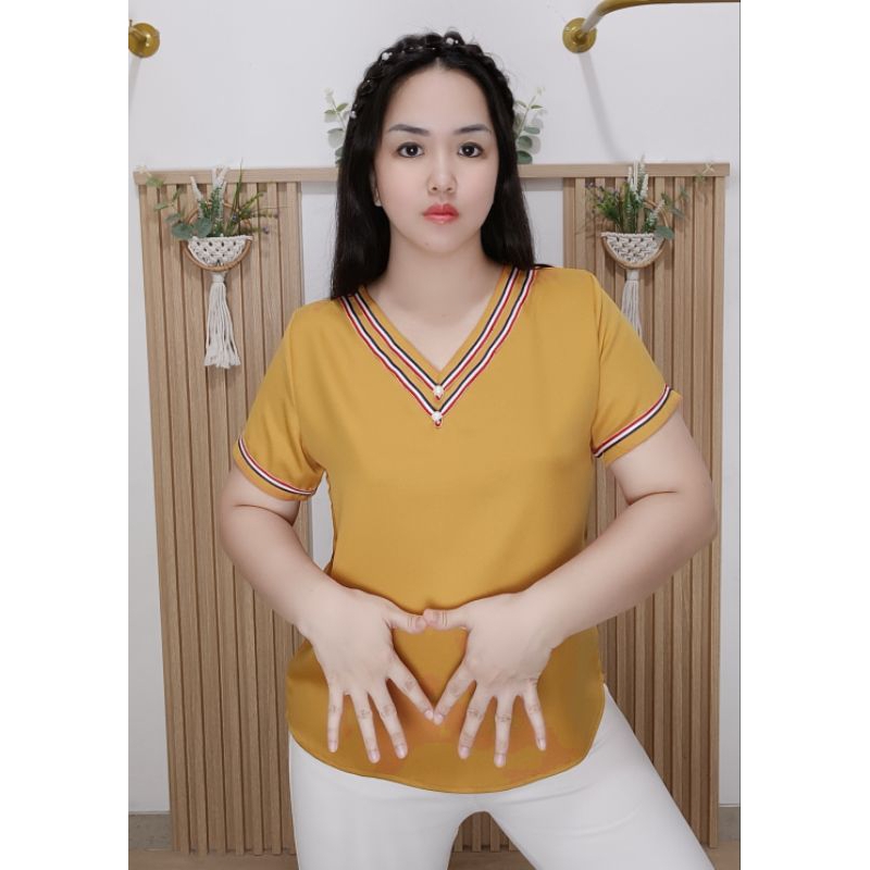 JJJ LYN - Lonna Blouse Womens Top Work Top Casual Top