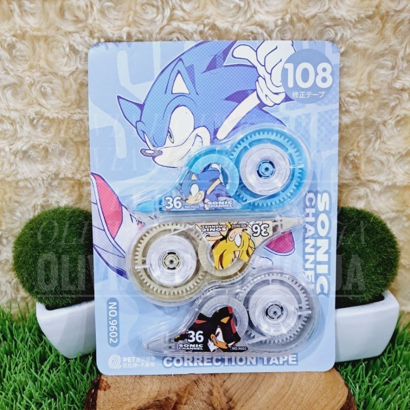 Tipex Sonic 3in1 No.9602 เทปลบคําผิด Sonic 3in1 Mix No.9602