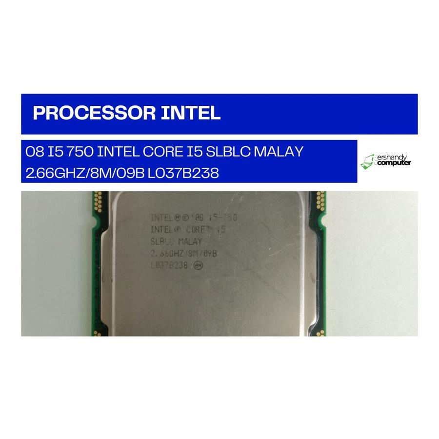 INTEL 08 i5 750 INTEL CORE i5 SLBLC MALAY 2.66GHZ/8M/09B L037B238 PROCESSOR - ercomp1