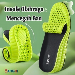 BANGNI Insole 1 Pasang  Antibacterial dan Anti Bau Bantalan Sepatu Tebal Insole Sepatu Olahraga  Empuk Insole Sepatu Tebal Nyaman DIpakai   Pria dan Wanita Sol Elastis Sol-002B