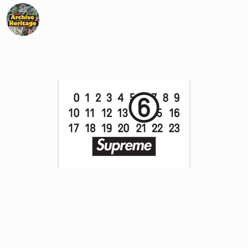 สติ๊กเกอร์ Supreme Maison Margiela MM6