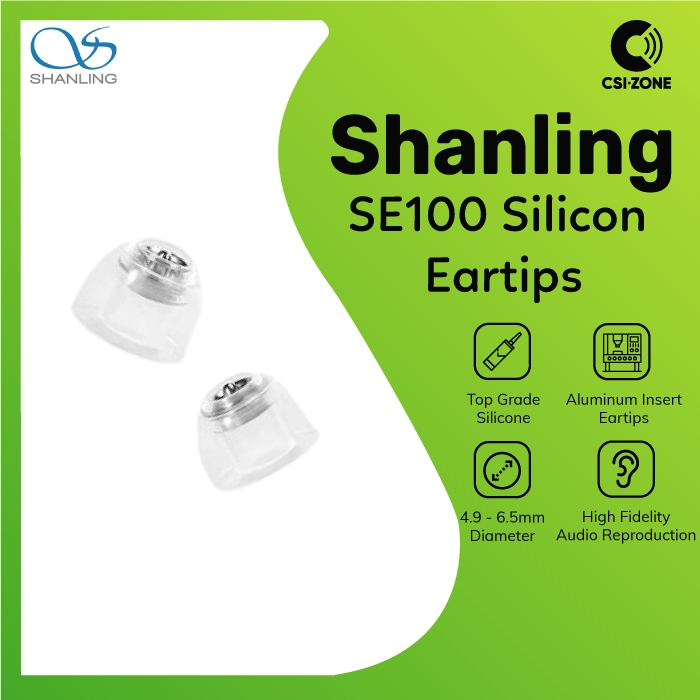 Shanling SE100 High Fidelity จุกหูฟังซิลิโคนสําหรับหูฟัง