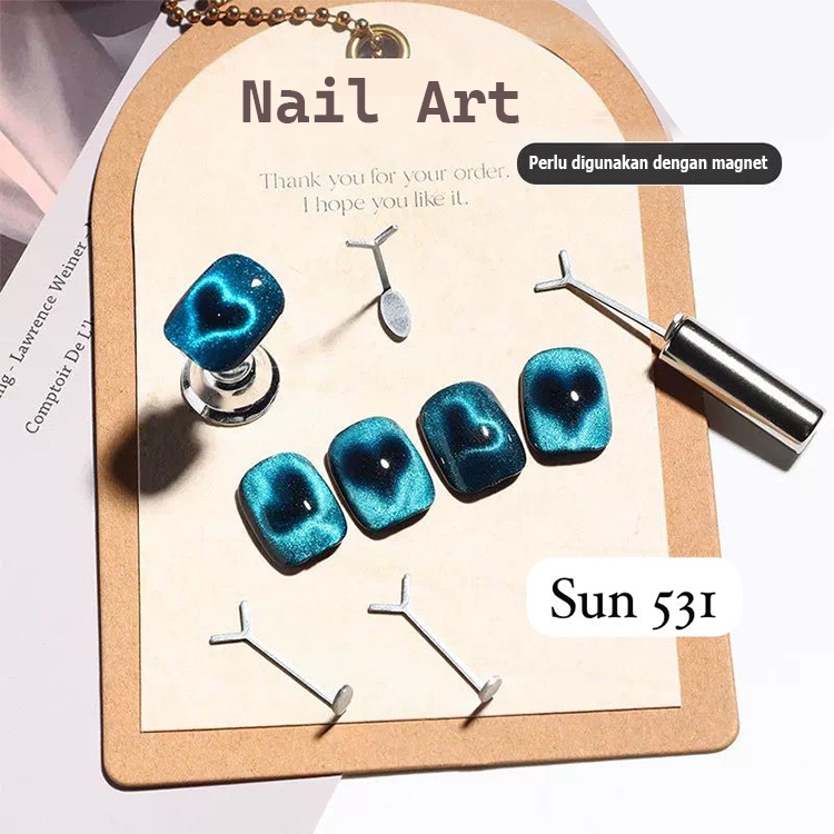 Cat Eye Love Nail Wire Nail Accessories