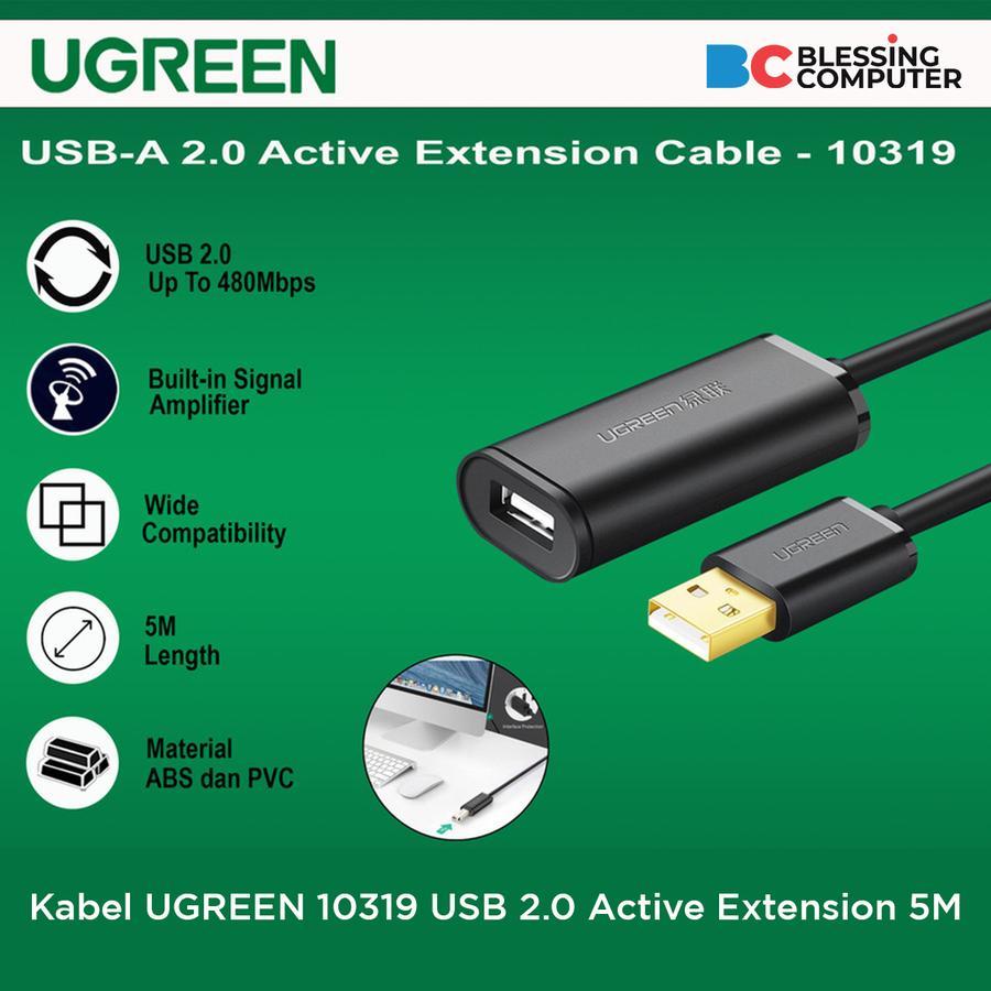 UGREEN 10319 USB 2.0 Active Extension Cable 5M USB Extension cable