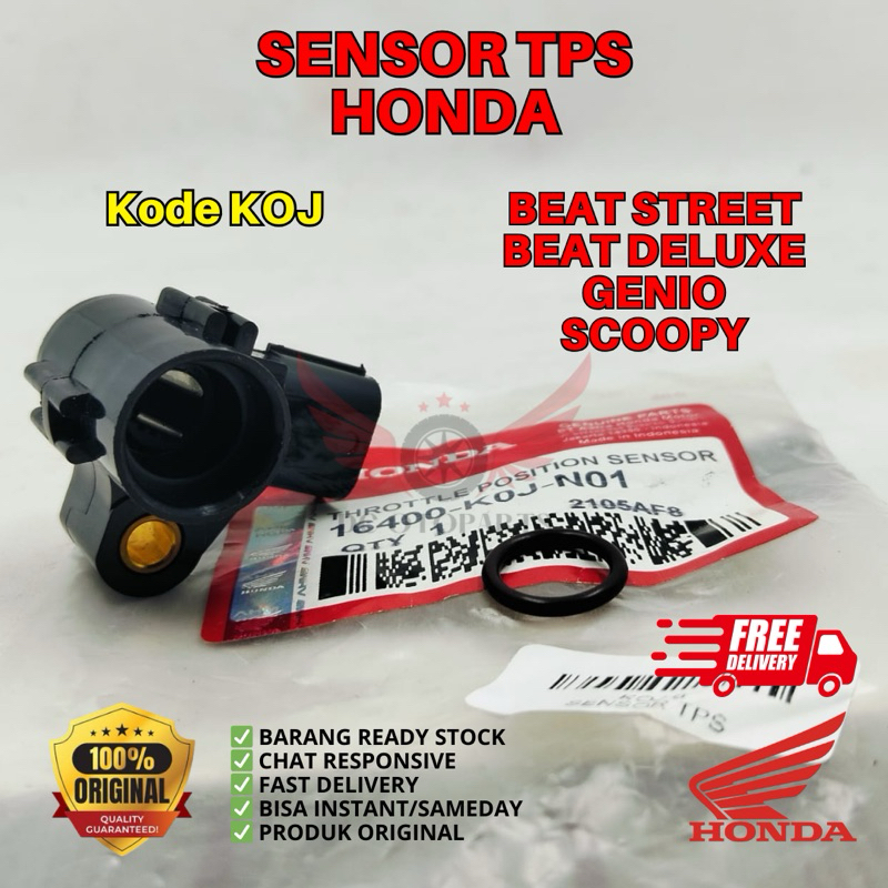 KOJ SENSOR TPS BEAT STREET ORIGINAL AM HONDA, TPS SENSOR ORIGINAL BEAT STREET, TPS SENSOR HONDA BEAT