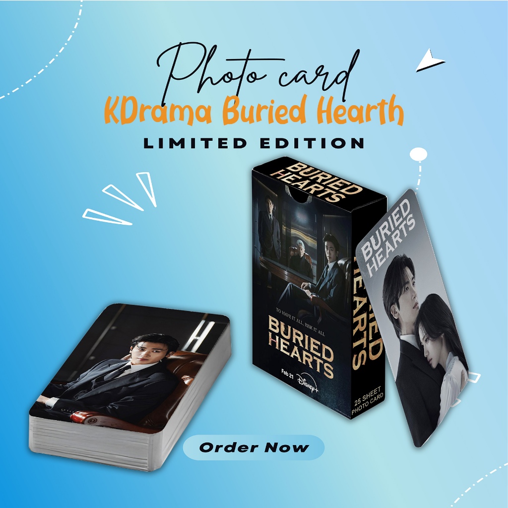 เกาหลี DRAMA PHOTOCARD SET BURIED HEARTS PREMIUM 25 แผ่น ฟรีกล่อง