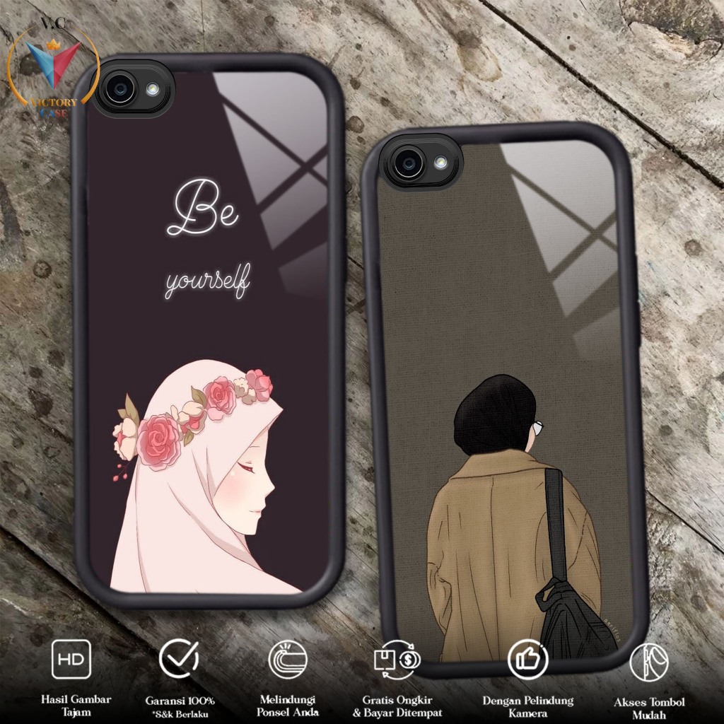 HP Glossy Softcase เคสโทรศัพท์สําหรับ VIVO Y55 LAMA Y55S LAMA 2017 Y55L HIJAB ซิลิโคนแก้วพรีเมี่ยมเค