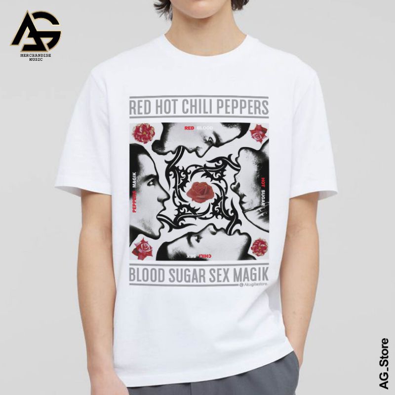 RHCP - Red Hot Chilli Peppers - เสื้อยืด RHCP - เสื้อยืดเพลง - เสื้อยืดวงดนตรี - ag Store