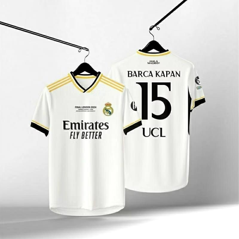 JERSEYREAL MADRID BARCA KAPAN UCL 15 | ชื่อและหมายเลขด้านหลังฟรี