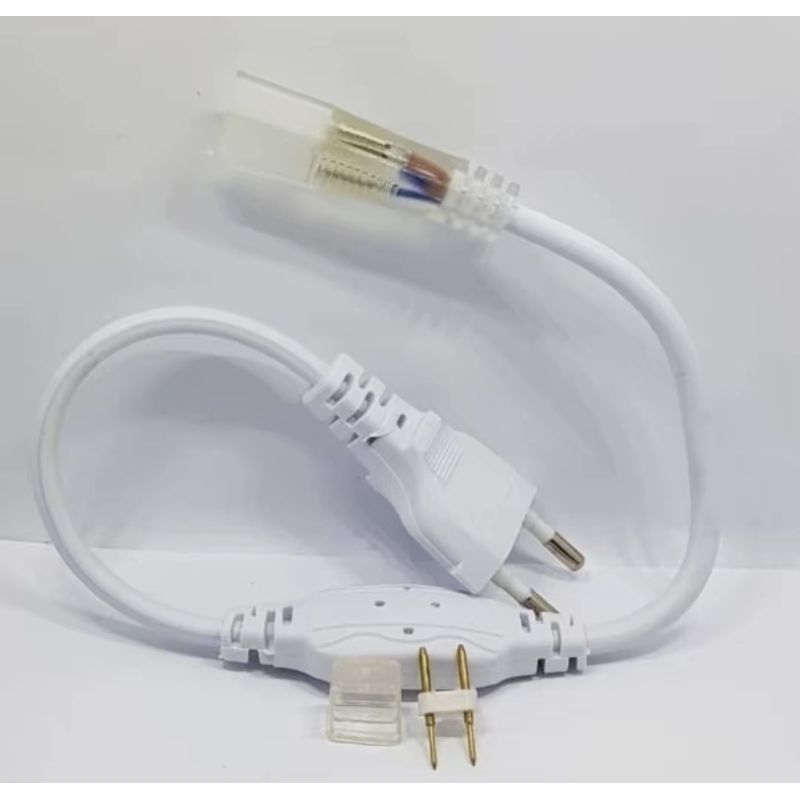 5050 SMD LED Strip Light Socket Connector 5050 สําหรับ 220V AC LED ท่อ Plug & Play Cable