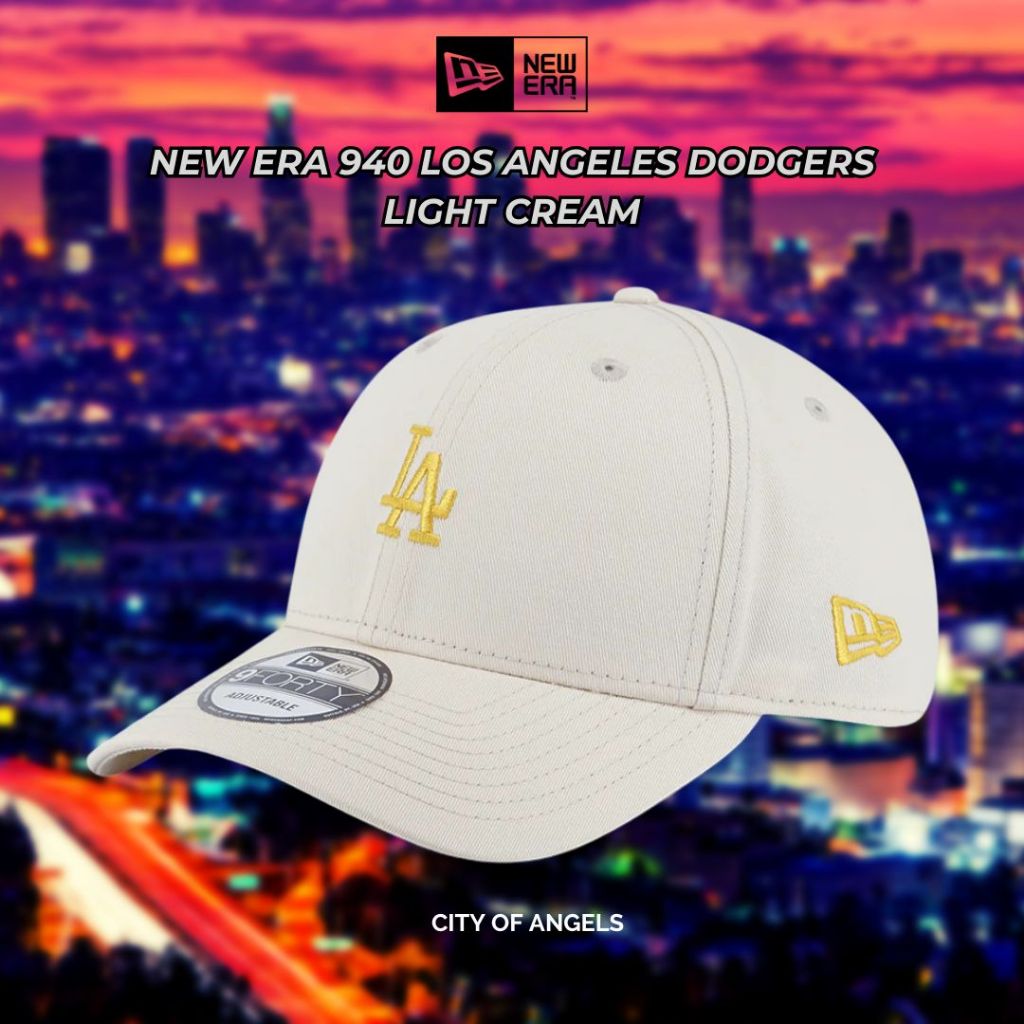 Original New Era 940 Los Angeles Dodgers Light Cream Hat