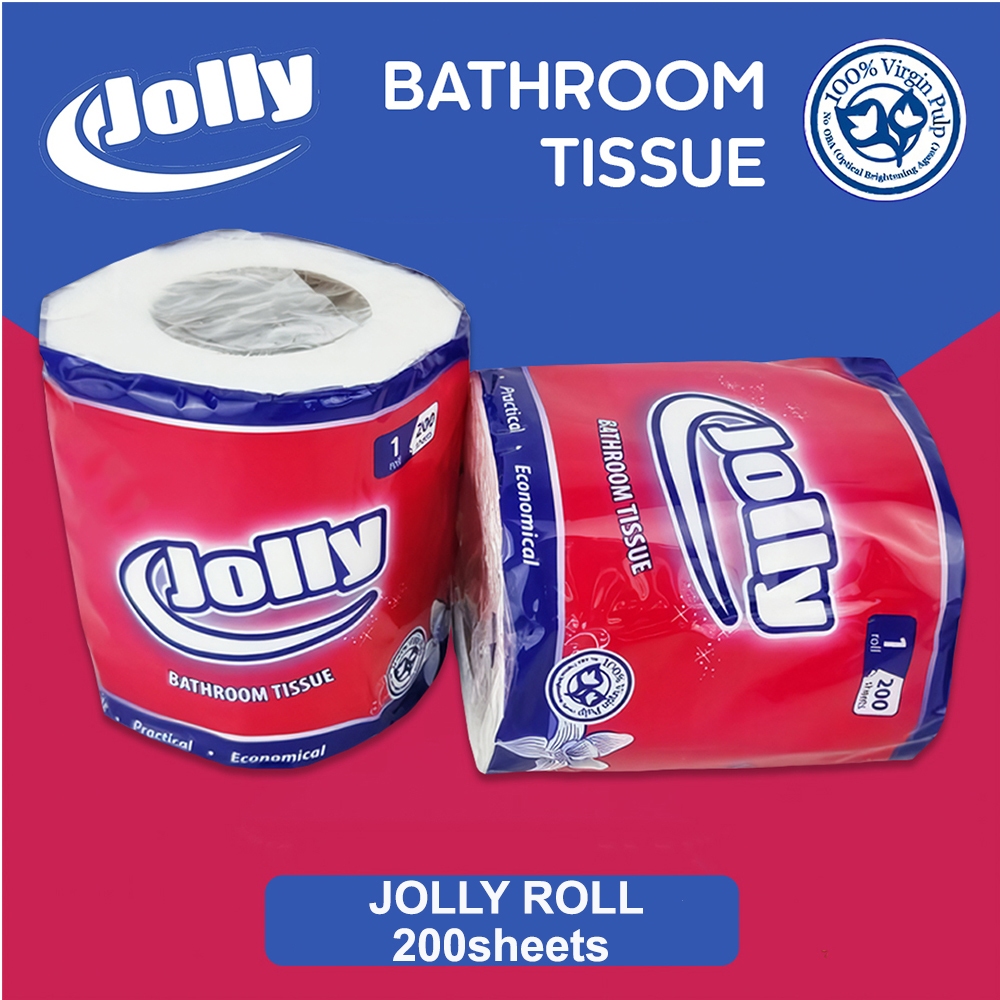 1 ม้วน OF TISSUE / JOLLY ROLL TISSUE / ROLL TISSUE / TOILET TISSUE