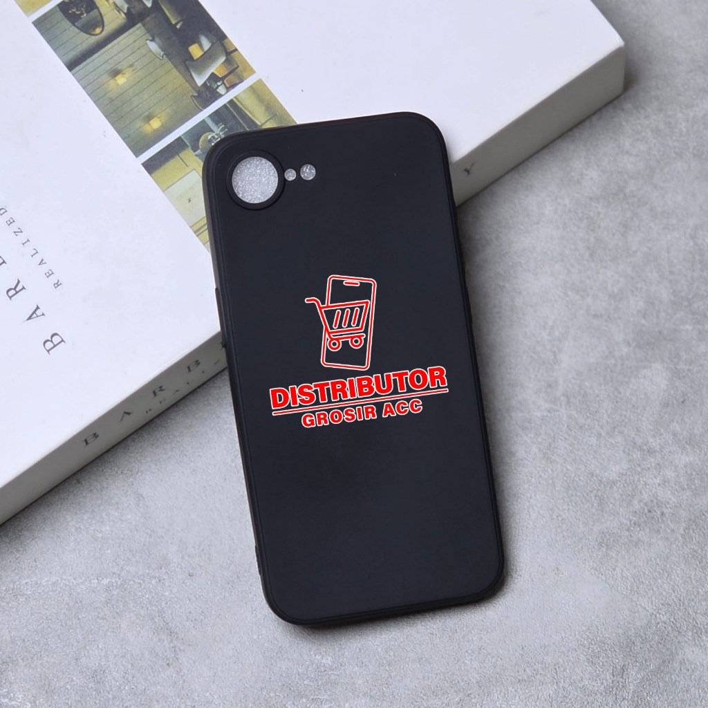 IPHONE 16E IPHONE SE4 CASE MACAROON BLACK PREMIUM SOFT CASE BLACK IPHONE 16E IPHONE SE4 MSB