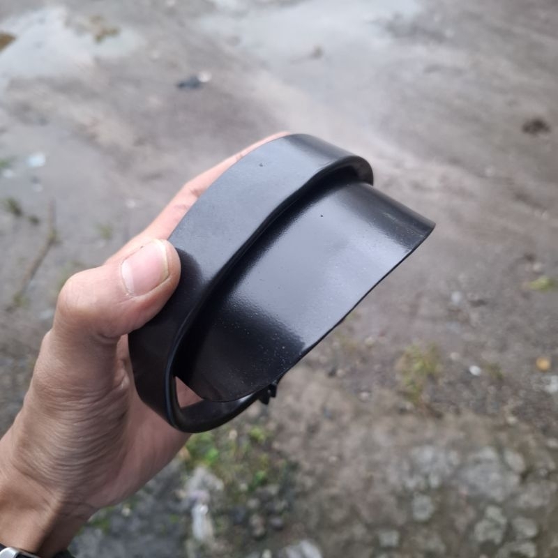 แหวนไฟหน้า Vespa super แฮนด์กลม taun 66 ถึง 73 รุ่นหมวก BLACK COATING
