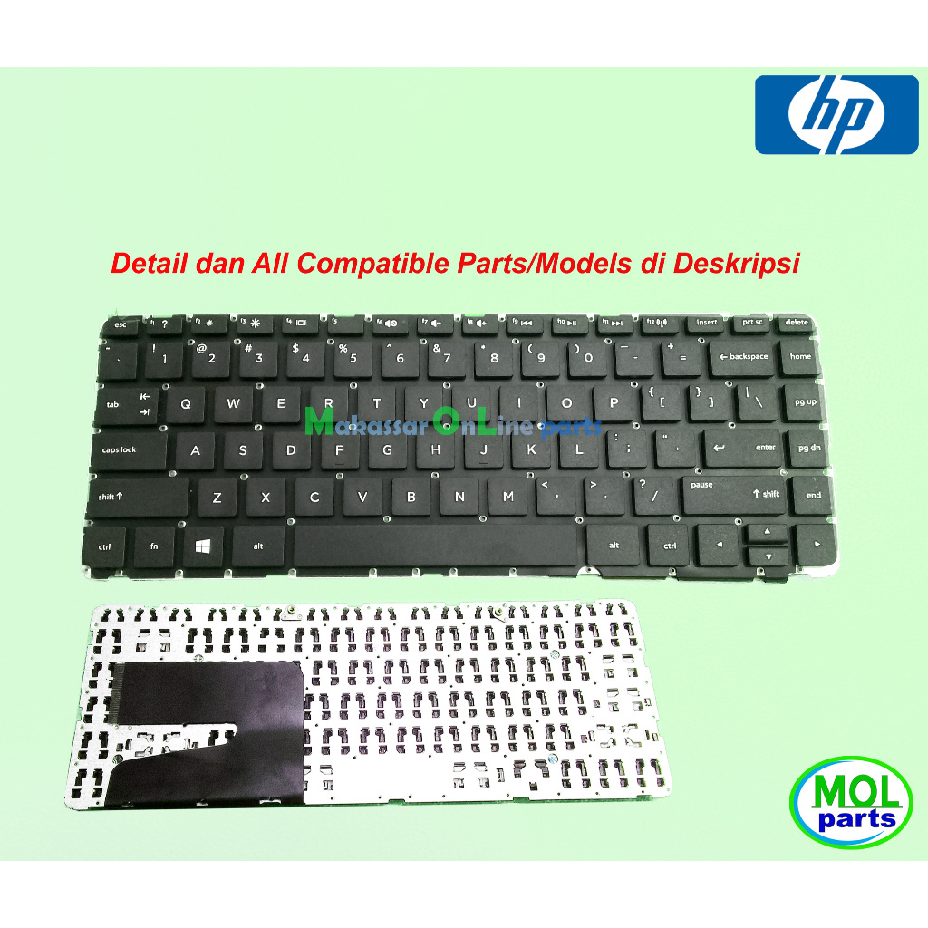 HP 14-R017tx R018tx R019tx R201tx R202tx R203tu R204tu 14-D คีย์บอร์ด