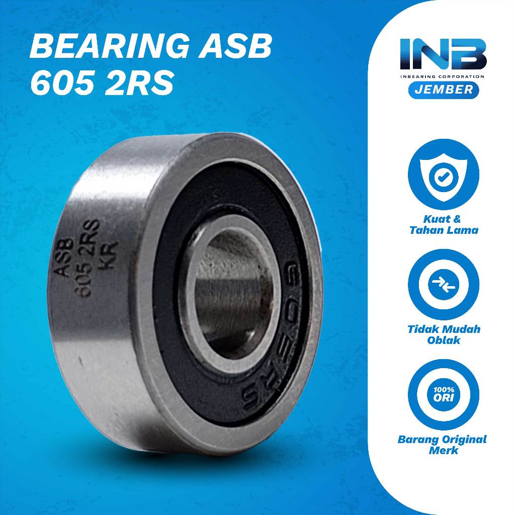 แบริ่งทะเลสาบ 605 2RS ASB INB Original ASB INB JEMBER