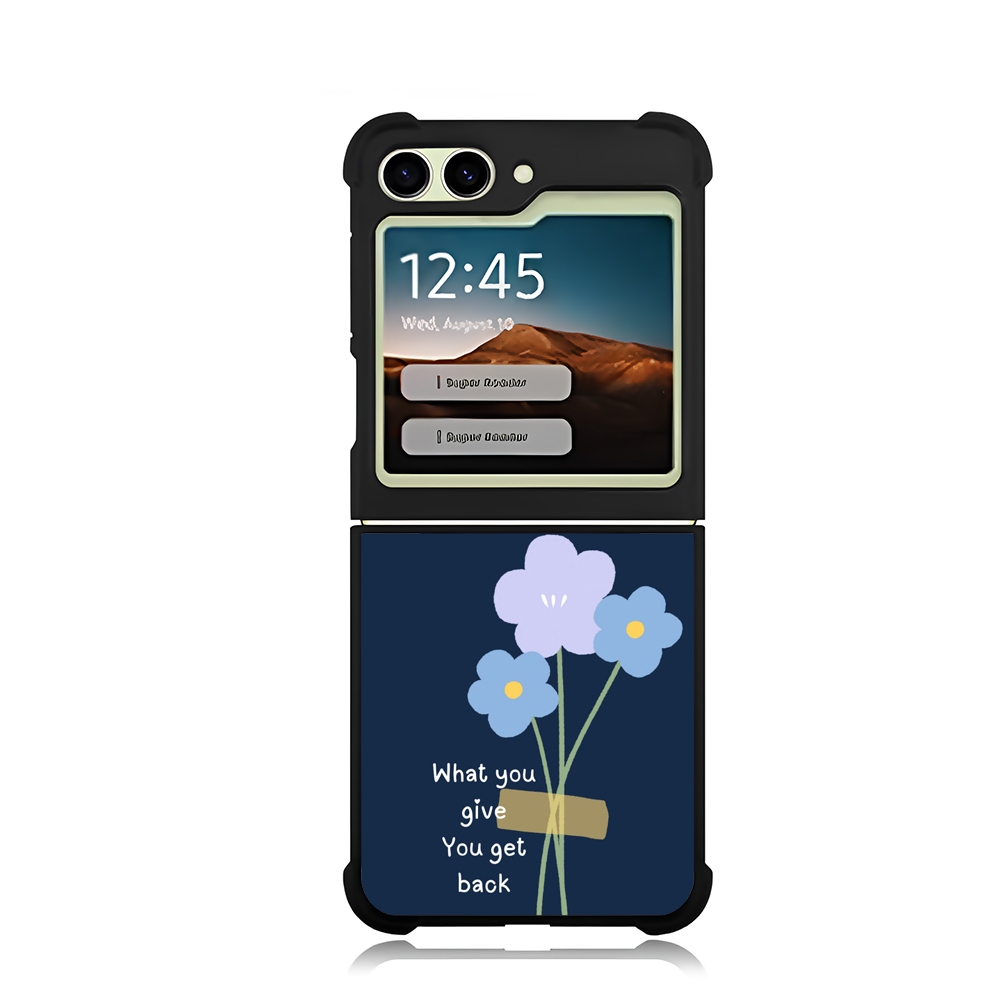 เคสโทรศัพท์ Samsung Galaxy Series Z FLIP 7 6 5 4 3 Custom Softcase What You Give You Get Back