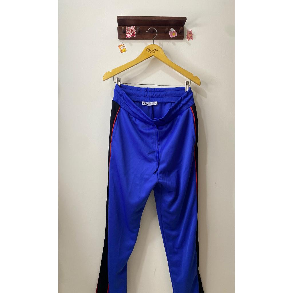 ZARA MEN NAVY SPORT กางเกงขายาว