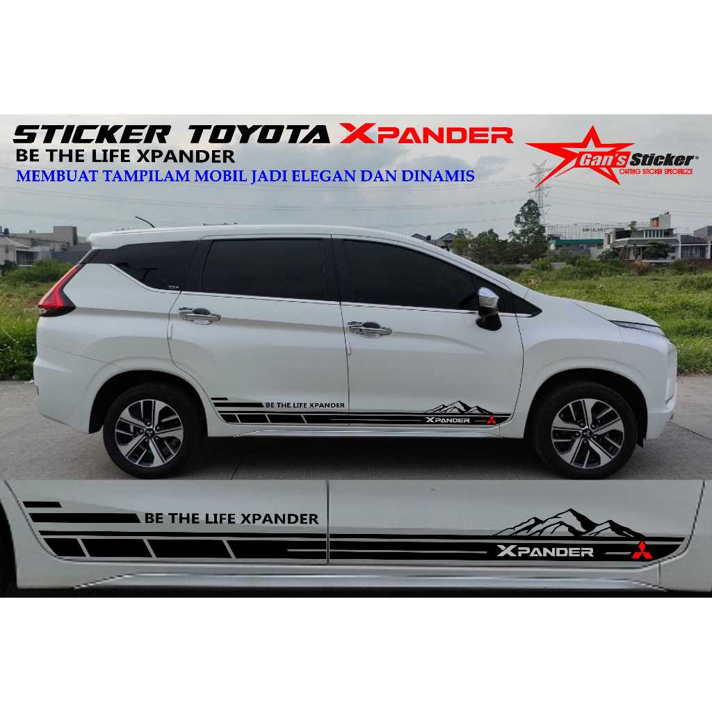MITSUBISHI XPANDER สติ๊กเกอร์ XPANDER อุปกรณ์ตกแต่งรถยนต์